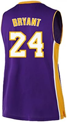 Fcdraon Youth Kobe Jerseys Los Angeles 24 Bryant Jerseys Basketball Kids Purple Size (10-12 Years Old)