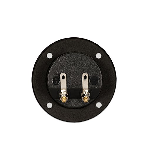 Goldwood Sound Speaker Box Terminal Cups 2 Round Power Speaker Terminal Plates Black (RGT-5050-2) - Thumbnail 2