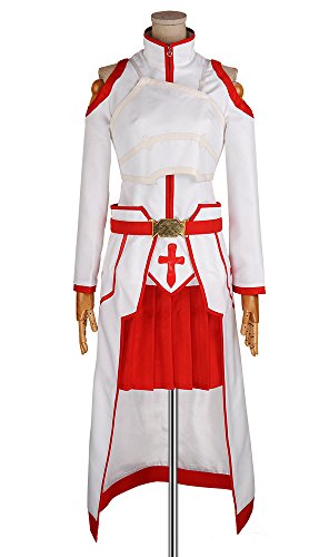 Cosonsen Sword Art Online SAO Knights of the Blood Asuna Cosplay Costume All Sizes