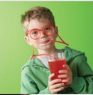 10pcs Plastic DIY Drinking Straw Eyeglasses,silly Straw Glasses,amazing Straw Glasses---clear