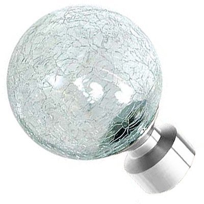 Speedy Poles Apart 28mm Crash Curtain Pole Finials, Chrome, 2 Pack