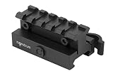 Monstrum Lockdown Series Adjustable Height Picatinny Riser Mount with Quick Release | 2.5 inch