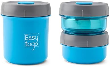 Twist Lock Lunch Box Set – 3 Pack -Airtight Nesting Stainless Steel Bento Food Containers for Men Women or Kids – BPA Free Pail for Work or Healthy School Lunches – Compact & Leak Proof