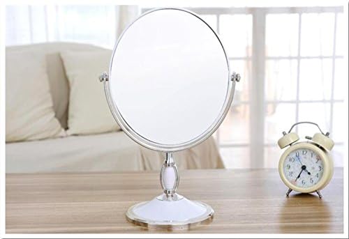 WAOBE Make-up mirror - Desktop mirror European mirror Double vanity mirror Portable folding wedding Princess mirror 3 times higher magnification, white