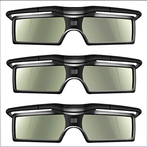 RUIHUA DLP Link 3D Glasses,3D Active Shutter Glasses 96-144Hz for LG/BENQ/ACER/Sharp DLP Link 3D Pro