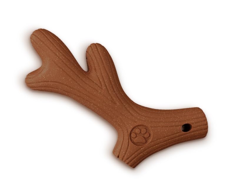 Design Shed Dog Chew Beef Flavor Antler, Wood Sawdust Durable Dog Chew Toy Bone For Aggressive Chewers With Real Bacon Flavor, Interactive Puppy Chew Bones For Dogs For All Breeds