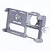 GUB Bicycle & Motorcycle Phone Mount, Aluminum Alloy Universal Bike Handlebar Phone Mount Holder Adjustable Compatible with iPhone X XR Xs 7s 8 Plus,Compatible with SamsungS9/S8/Note5/4 (Silver)
