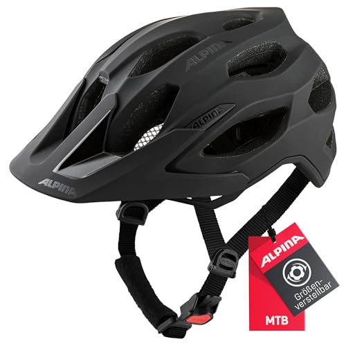 ALPINA Carapax 2.0 MTB-Fahrradhelm, Black matt, 57-62 cm