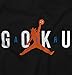 Air Goku Funny Basketball Anime Sports Nerd T Shirt Tee Black