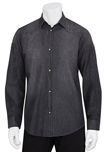 Chef Works Men's Trenton Long Sleeve Denim Shirt (SLMDE007)