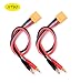 YoungRC RC XT90 to 4.0 Banana Plug Charge Cable 30cm 12AWG XT90 lipo Battery Charge Cable for RC Helicopter Quadcopter Lipo Charger(2pcs)
