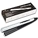 2 in 1 Flat Iron Professional Ceramic Hair Straightener Iron Instant Heat Up Automatic Shut Off and Digital LED Display Sliver White
