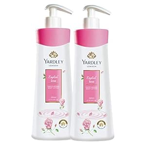 Yardley London English Rose Hand and Body Lotion, 400ml (Pack of 2)