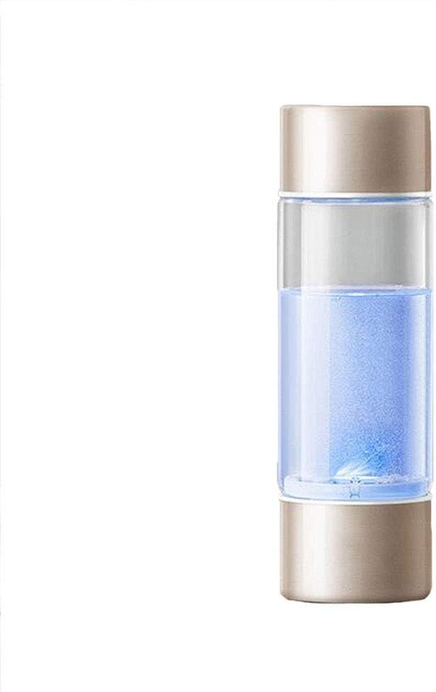 KYLL Portable 4 Minute Hydrogen-Rich Water Bottle, Rechargeable High Concentration Hydrogen Generator Glass Bottle Anti-Aging Anti-Oxidation