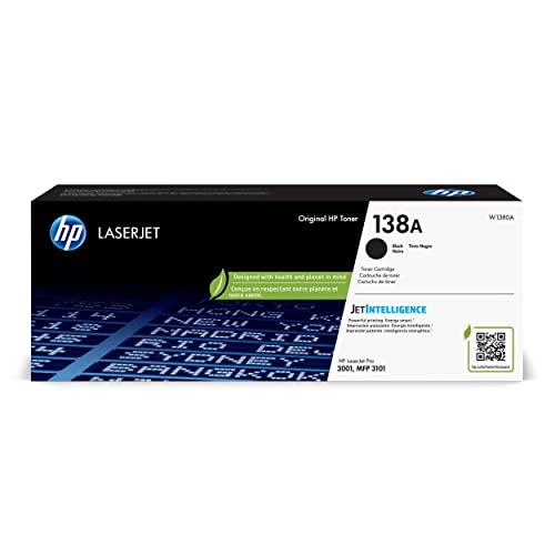 HP 138A Black Toner Cartridge | Works with HP Laserjet Pro 3001 Series, HP Laserjet Pro MFP 3101 Series | W1380A