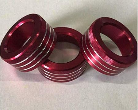 Amazon 新デザイン トヨタ 86 スバル Brz アルミエアコンスイッチカバー オーナメント ロゴなし 赤 カーアクセサリ 車 バイク