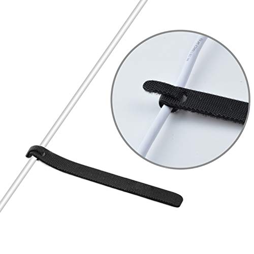 upHere 50 PCS Reusable Fastening Cable Ties,Cable Organizer,Adjustable