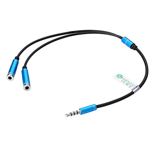 SIENOC 6-Way 3.5mm Stereo Audio Multi Earphone Headset Splitter Adapter Connector Music Sharing Device Music Hub for iPhone iPad Samsung HTC Galaxy Tab Nokia Lumia Sony LG