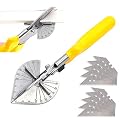 Multi Angle Miter Cutter, Hand Shear Purpose Trim Tools, 45 to 120 Degree with 10 Spare Blade for Plumbers Electricians and Carpenters