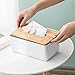 Tissue Box Cover Rectangular Ficial Tissue Holder Dispenser for Dining Room, Kitchen, Bedroom Dressers and Home Decor