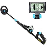 allsun TS20B Waterproof Metal Detector Junior Beginner Kids Underwater Beach Yard Ground Handheld Metal Detector LCD Adjustable Length Gold Hunter Searching