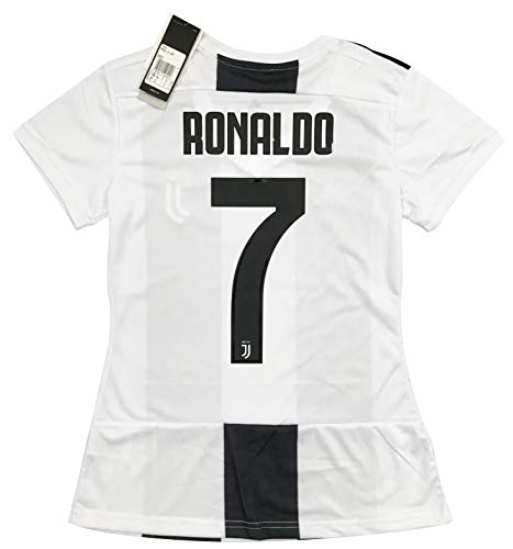 LiveSport New 2018-2019 Ronaldo #7 Juventus Women's Home Jersey (Small)