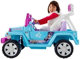 Electric Cars For Kids To Ride ,Jeep Power Wheels, Frozen Battery Powered, 12-volt battery and charger-For Hours of Total Fun!