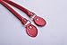 Wento Pair 19 Inches Purses Straps,cowhide Leather Purse Handles,genuine Leather Handles,cowhide Leather Purses Straps,soft Cow Leather Straps,purse Making Supplies (Red)