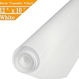 White HTV Vinyl Roll Heat Transfer Vinyl 12 Inches x 10 Feet