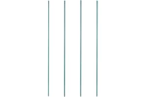 Zedfire Pack of 4 Mobile Wire Shelving Posts, Customize Poles Height: 8" - 86", Heavy Duty Pole (Chrome, Black Epoxy, Green Epoxy) Replacement Poles for Shelves (1")