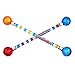15 Long Cheerleader Baton Sticks Glitter Baton (2 Pack) Twirling for Girls Marching Band Games Toy with 2 GosuToys Stickers Gift Bundle