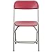 Flash Furniture Hercules Series Plastic Folding Chair - Red - 650LB Weight Capacity Comfortable Event Chair - Lightweight Folding Chair