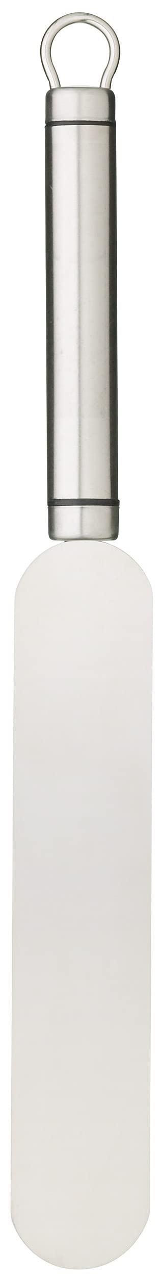 KitchenCraft Oval Handled Professional Spatula, Icing Spatula, Durable Palette Knife with Stainless Steel Blade, Cake Decorating Tool for Kitchen Baking, Dishwasher Safe, 32cm