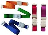 CaseBuy 5-Pack Colorfull Elastic First Aid Quick Release Medical Sport Emergency Tourniquet Buckle (Red+Purple+Blue+Orange+Green)