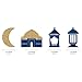 Ramadan - DIY Shaped Eid Mubarak Cut-Outs - 24 Count