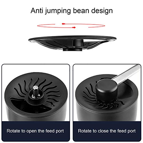 Kagodri Handbetriebene Kaffeemühle, Externe 4-Gang-Gewürzmühle mit Keramikgrat, Küchenmühle – Bild 4