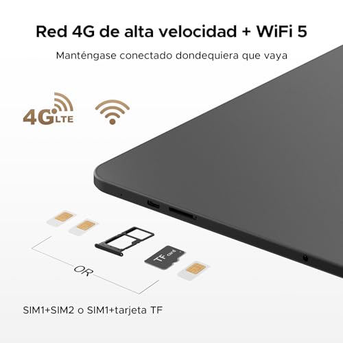 P13 Pro Tablet 13.4 Inch 120Hz Android 16, 48GB RAM + 256GB(TF 2TB) Tablet with Keyboard and Pen, T7280 Octa-Core, 12000mAh/18W, 16MP+8MP, Gemini AI, Widevine L1, Face ID, Dual SIM 4G, Black