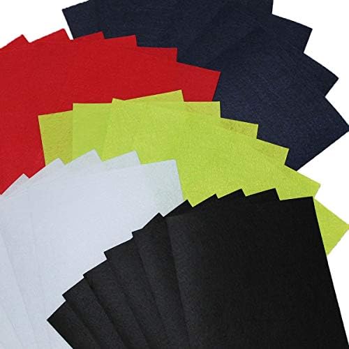 単色40枚セット Iikuru フェルト 手芸 生地 手作り 布 キット ハンドメイド 小物 工作 セット 赤 黒 緑 白 紺 Y402