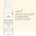 Babo Botanicals Sensitive Baby Newborn Foam Wash with Natural Oat Preotein and Organic Calendula, Unscented 9 Fl Oz