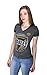Harley-Davidson Womens Burning Brightly B&S Synthetic V-Neck Charcoal Short Sleeve T-Shirt - MD