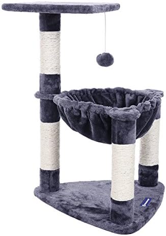 Songmics Arbre A Chat Grande Capacite Griffoir Niches Colonnes Renforcees Pctg Amazon Fr Animalerie