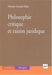 Philosophie critique et raison juridique