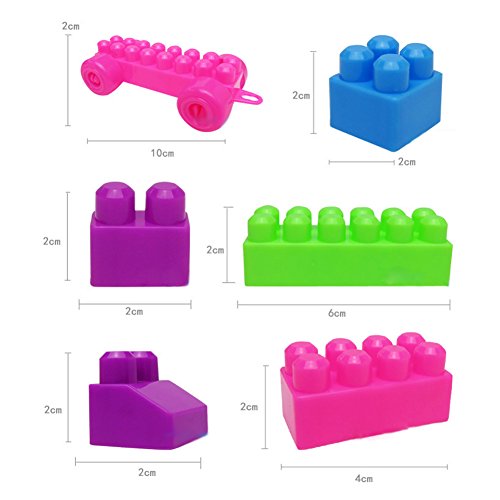 Chinatera 1 Set 46Pcs Plastic Building Blocks Bricks Puzzle Toy Baby Kids Educational Toys - Thumbnail 7