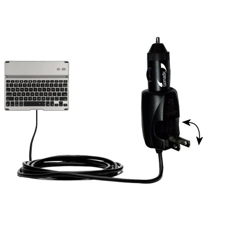 Unique Gomadic Car and Wall AC/DC Charger designed for the Zagg ZaggKeys Pro / ProPlus â€“ Two Critical Functions, One Great Charger (includes Gomadic TipExchange)