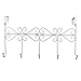 Rbenxia Over The Door 5 Hanger Rack Decorative Metal Hanger Holder for Home Office Use, White