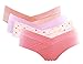 GIFTPOCKET Women's Under the Bump Maternity Panties Underwear, Pack of 4, Assorted Random Designs and Colors, M