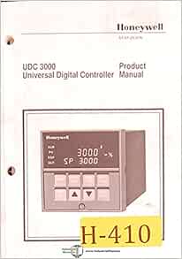 Honeywell UDC 3000, Digital Controller, Install - Operations - Parts