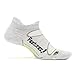 Feetures! Men's Elite Merino+ Cushion No Show Tab, Silver + black, xl