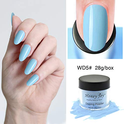 Honey Joy Light Sky Blue Very Fine Nail Dip Dipping Powder,Acrylic