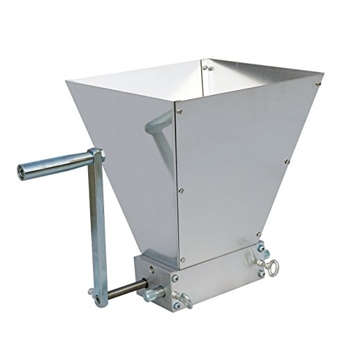 ECO-WORTHY Barley Crusher Malt Grain Mill 2-Roller Home Brewing Grain Cereal Crusher